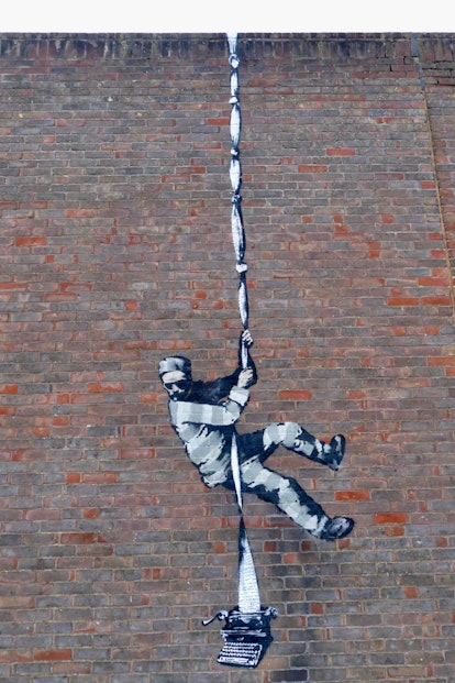 Banksy on Reading Prison wall