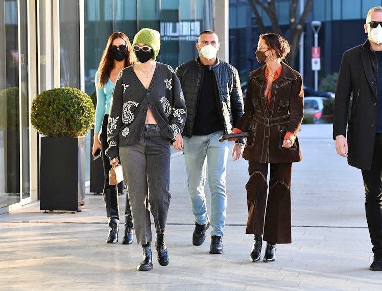 Irina Shayk, Gigi Hadid, and Bella Hadid
