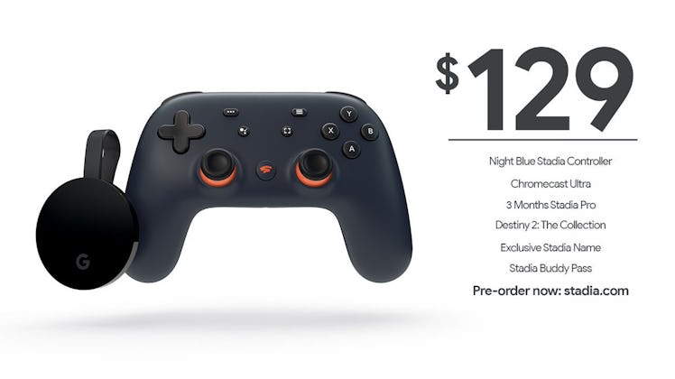 google stadia founders edition controller chromecast ultra