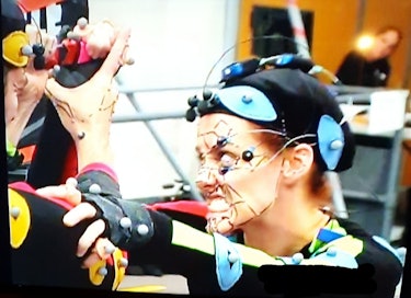 Katie O'Hagan filming motion capture for resident evil 7.