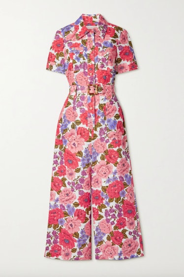 Poppy Belted Floral Print Jumpsuit