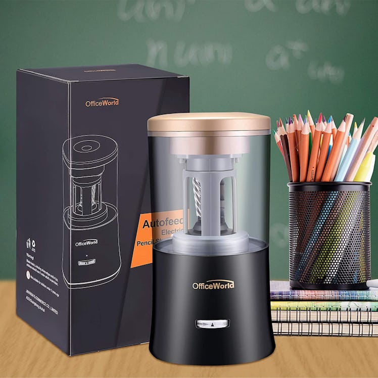 OfficeWorld Rechargeable Electric Pencil Sharpener
