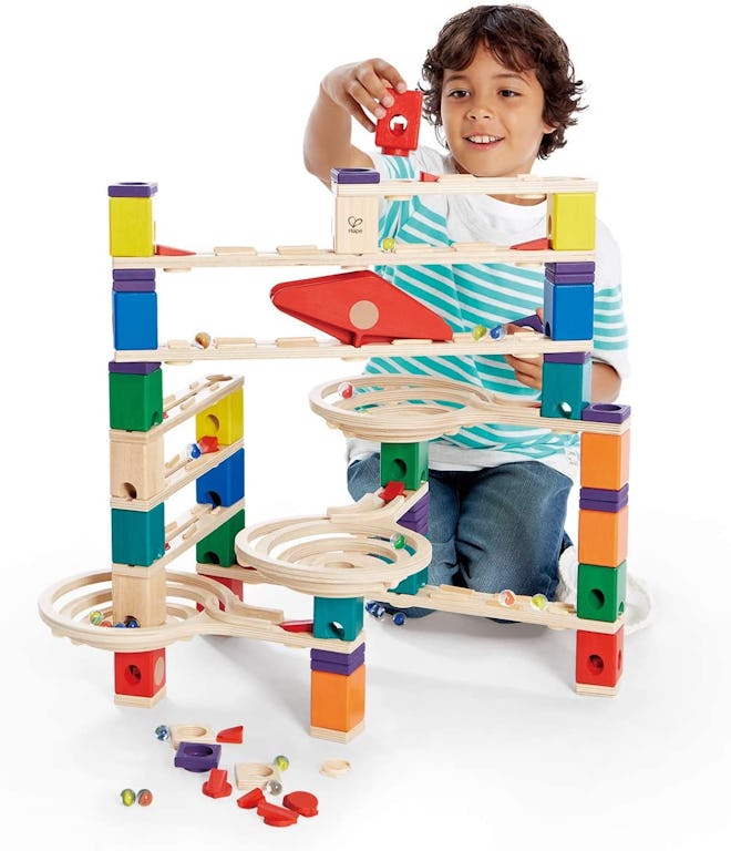 Hape Quadrilla Wooden Marble Run Construction