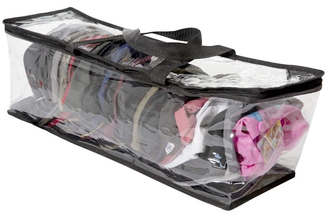 This Houseables transparent organizer is one of the one of the best ways to store hats.