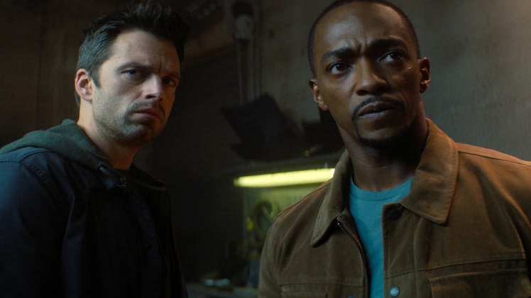 Sebastian Stan and Anthony Mackie in Marvel's The Falcon and the Winter Soldier