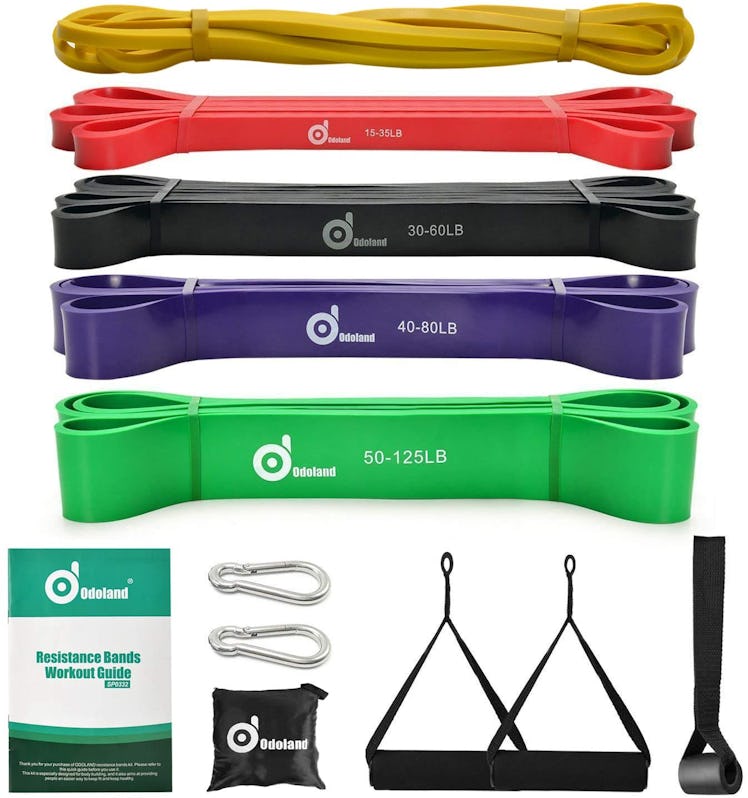 Odoland Pull Up Assist Bands (5-Pack)