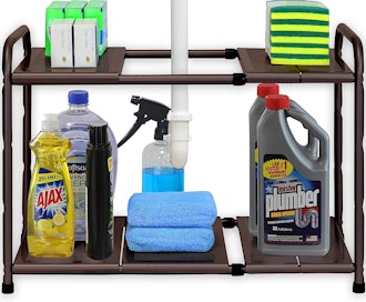 SimpleHouseware Under-Sink 2-Tier Expandable Shelf