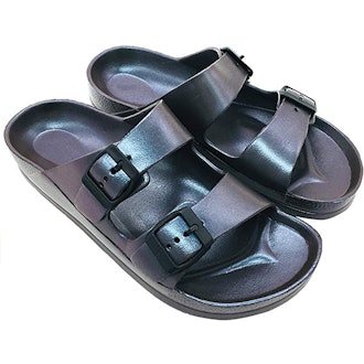 FUNKYMONKEY Double Buckle EVA Slide Sandals