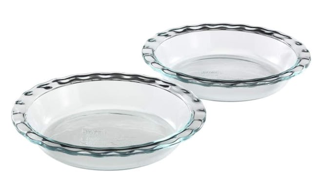 Pyrex Easy Grab 9.5-Inch Glass Pie Plate (Set Of 2)