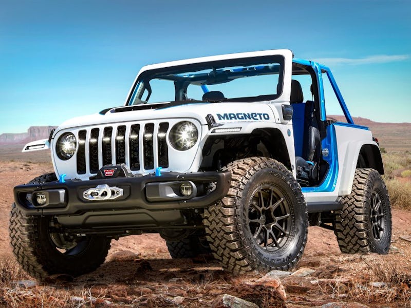 The Jeep Wrangler Magneto concept front