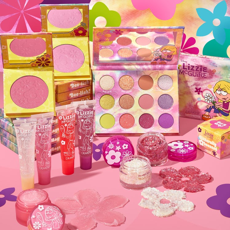 All the products from ColourPop's "Lizzie McGuire" collection.