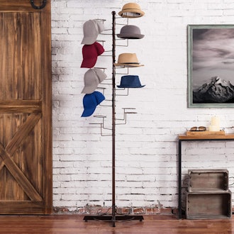 This MyGift metal stand is one of the one of the best ways to store hats.