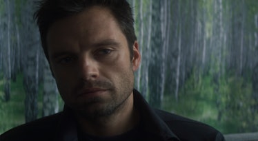 Sebastian Stan as Bucky Barnes in The Falcon and the Winter Soldier Episode 1
