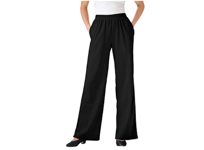 Woman Within Plus Size Wide Leg Pants