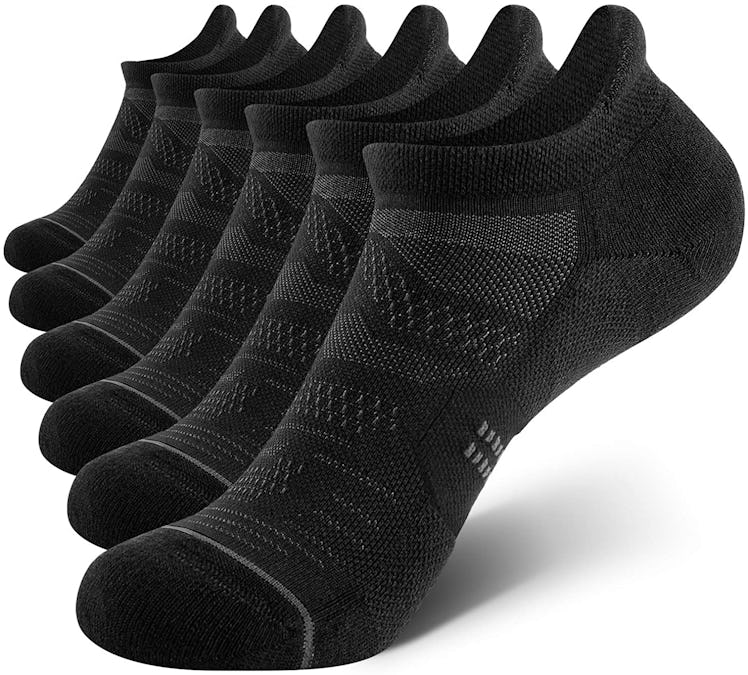 CelerSport Women's Ankle Running Socks (6-Pack)