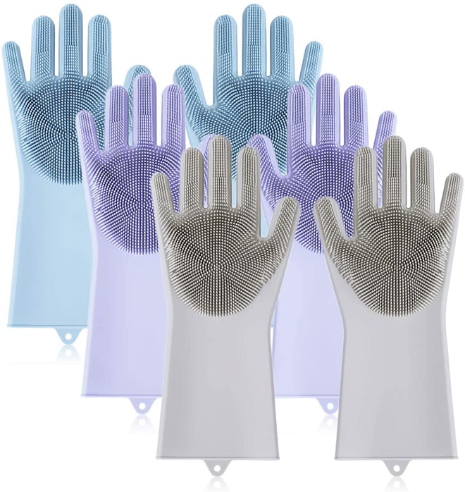 Kingrol Dish Scrubbing Gloves (3 Pairs)