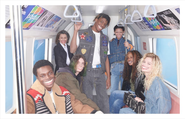 Models grinning in a Diesel campaign shot by Hugo Comte