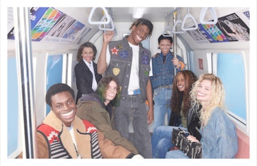 Models grinning in a Diesel campaign shot by Hugo Comte