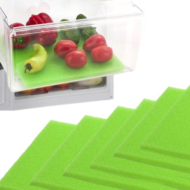 Dualplex Fruit & Veggie Life Extender Refrigerator Liners (6-Pack)