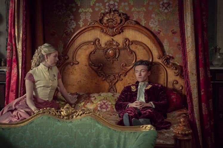 Nell Hudson as Princess Louise and Harrison Osterfield as Leopold in The Irregulars