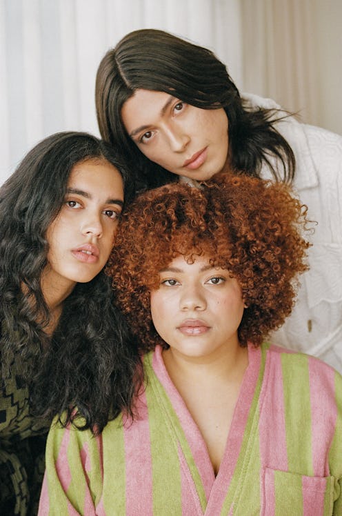 Ceremonia’s new shampoo and conditioner on models with different hair types.