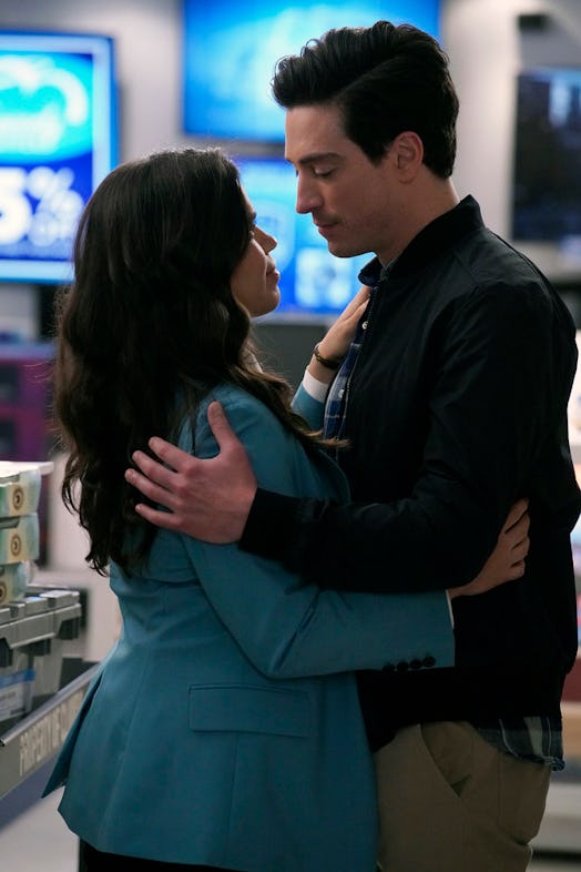 Amy and Jonah briefly broke up during her move to California on 'Superstore.' Photo via NBC