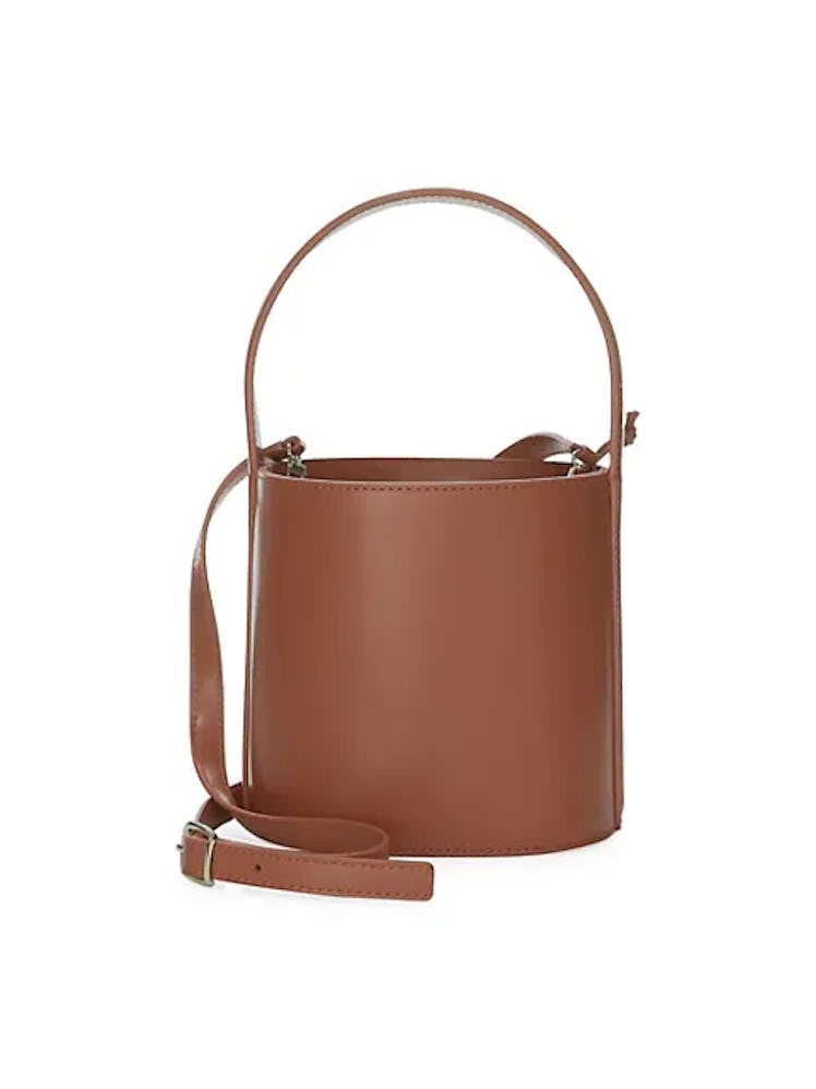 Bissett Leather Bucket Bag in Tan 