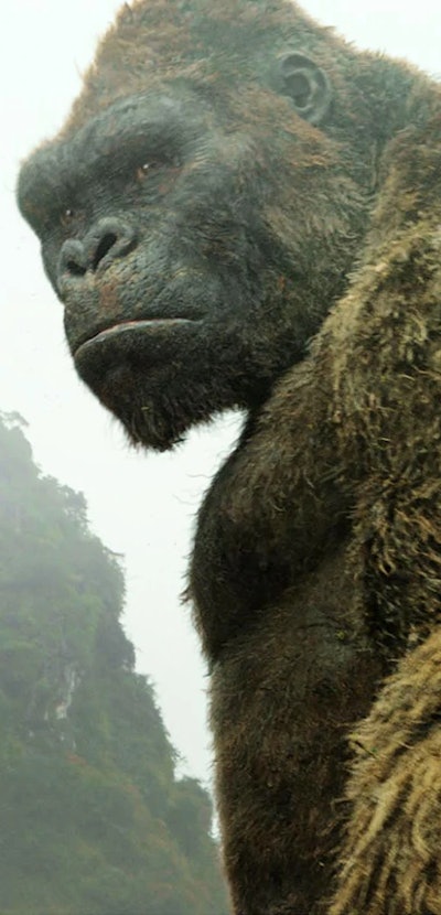 king kong standing closeup from skull island