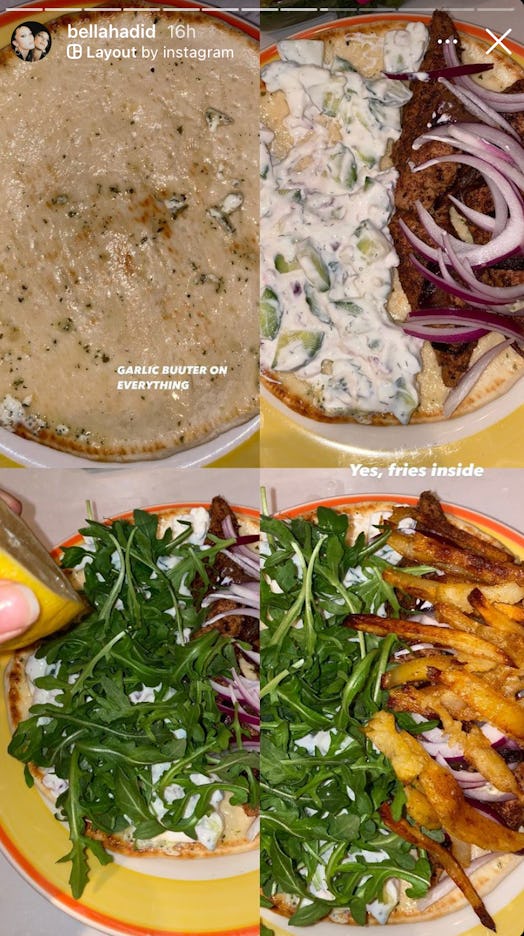 Bella Hadid Baked Chicken Schwarma