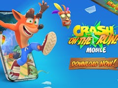 You can play the 'Crash Bandicoot: On The Run!' mobile game on iOS and Android devices. 