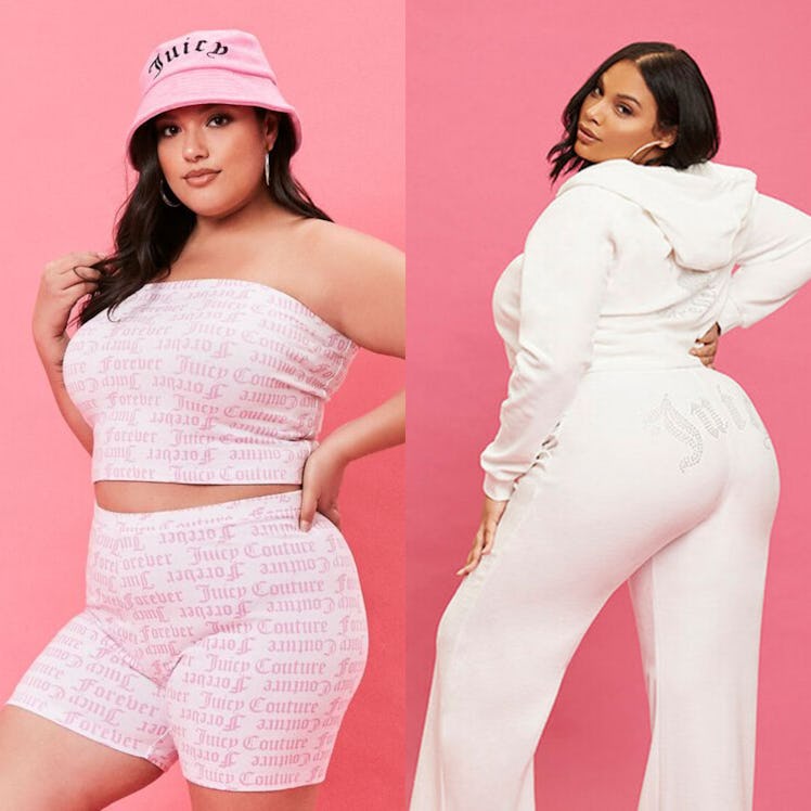 Forever 21 and Juicy Couture's collaboration on two models.