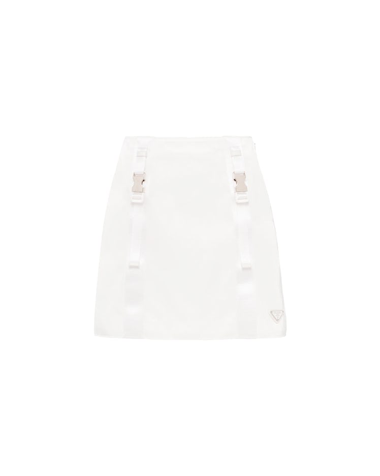 Re-Nylon Gabardine Mini Skirt