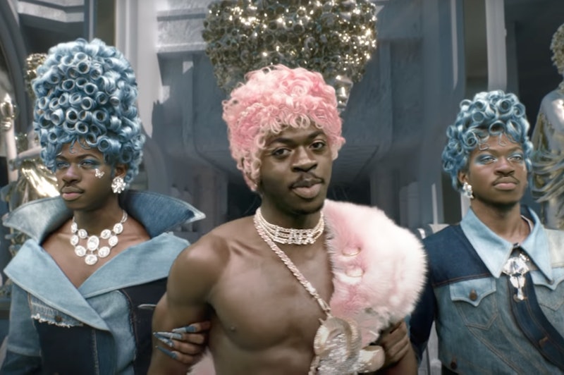 Lil Nas X's official music video for "MONTERO (Call Me By Your Name)." Photo via YouTube