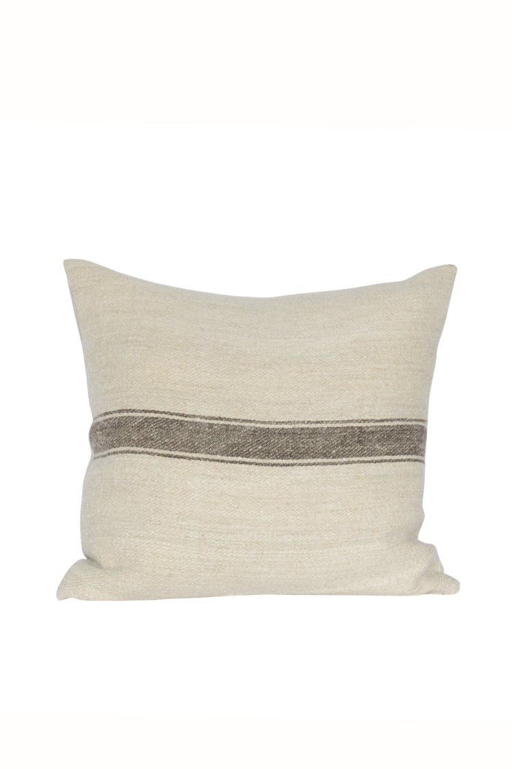 Hazel Vintage Grain Sack Pillow 