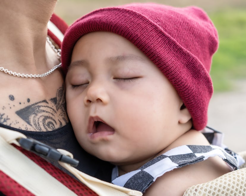 baby sleeping with mouth open 