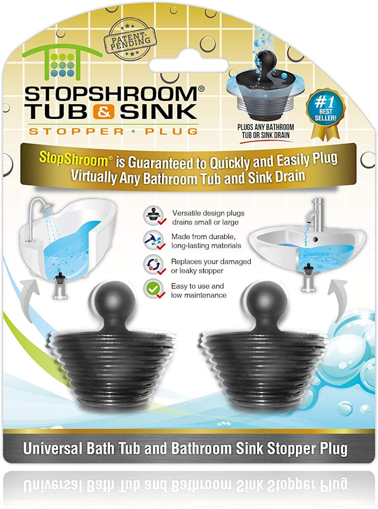 StopShroom Bathtub Drain Stopper (2 Pack)