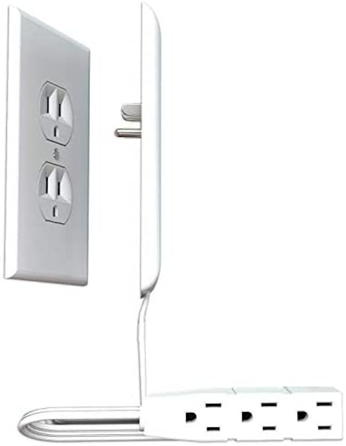 Sleek Socket Ultra Thin Outlet Cover with Power Strip