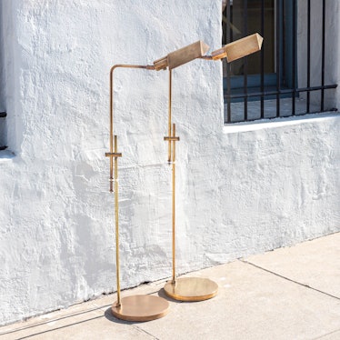 1960’s Koch and Lowy Style Brass Adjustable Pharmacy Lamp
