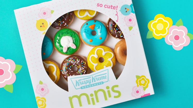 Krispy Kreme's mini spring doughnuts with Easter designs are totally Instagram-worthy.
