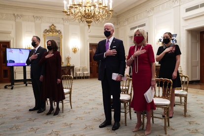 President Joe Biden, First Lady Dr. Jill Biden, Vice President Kamala Harris And Second Gentleman Do...