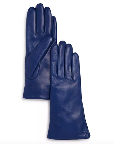 Cashmere-Lined Leather Gloves