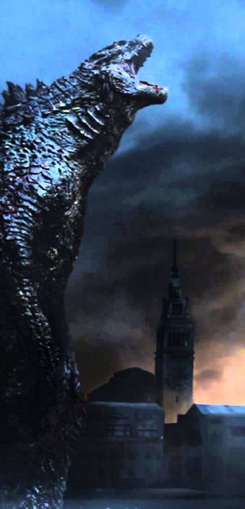 Godzilla monster in a scene 