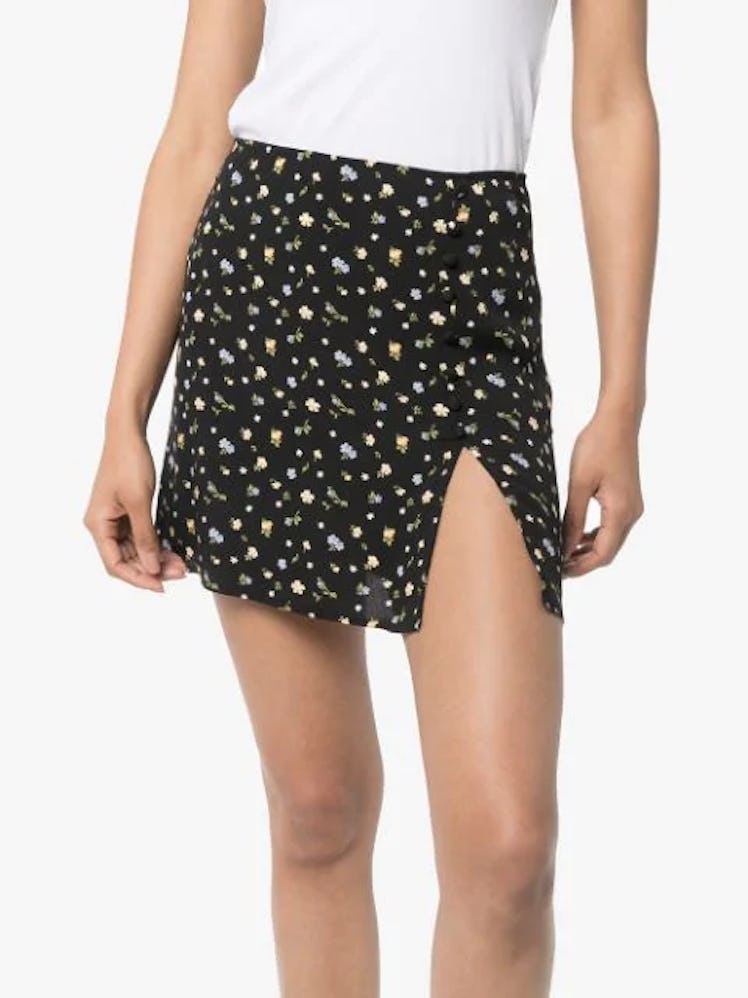 Fran Floral-Print Miniskirt