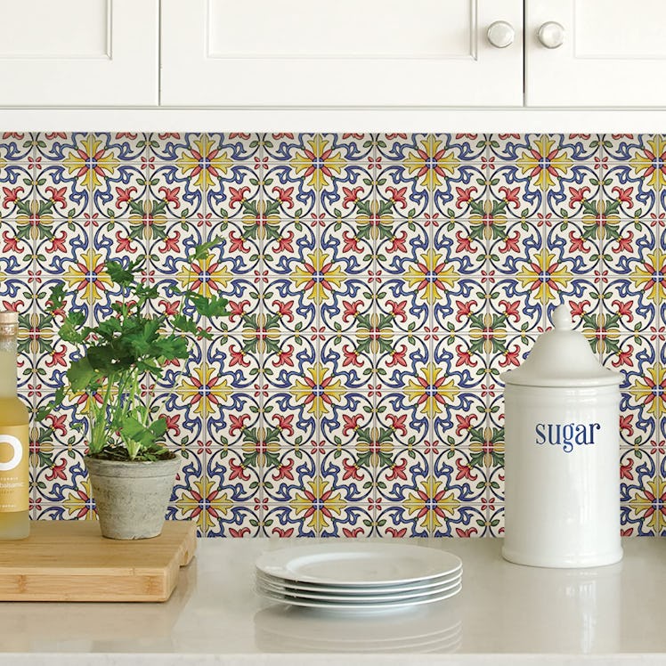 In Home Tuscan Peel & Stick Backsplash Tiles (4 Sheets)