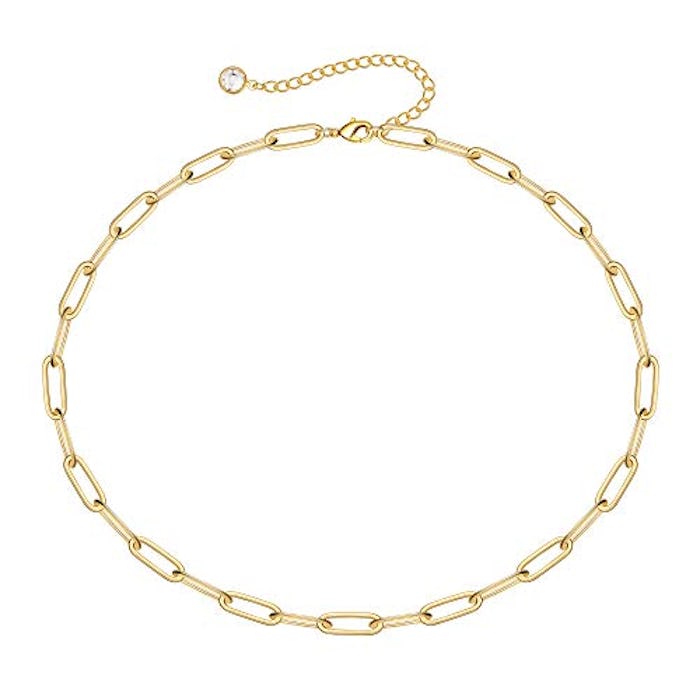 Turandoss 14K Gold Chain Link Choker