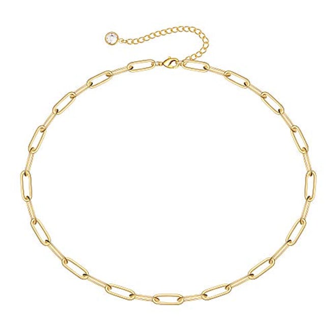 Turandoss 14K Gold Chain Link Choker