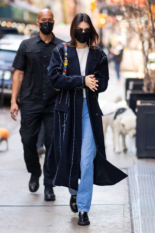 Kendall Jenner is seen in SoHo on March 22, 2021 in New York City.