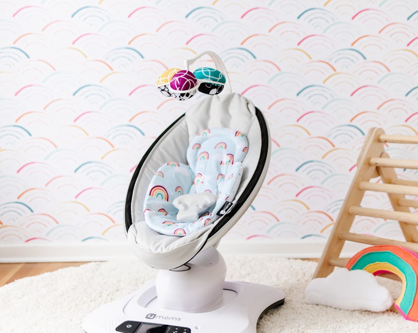 The rainbow insert for the 4moms mamaRoo gives back in a big way.
