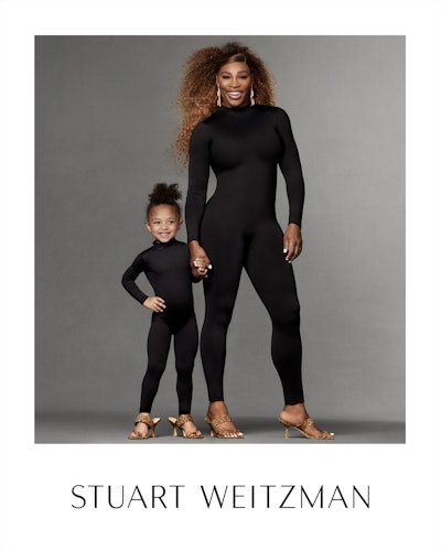 Serena Williams and her daughter Olympia star in the new Steward Weitzman campaign.