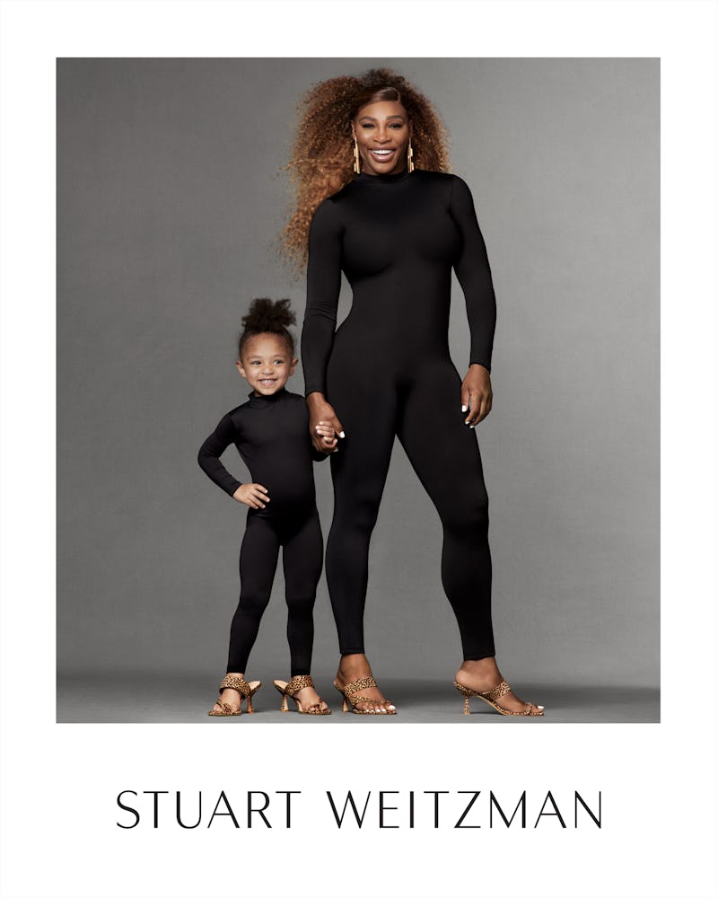 Serena Williams and her daughter Olympia star in the new Steward Weitzman campaign.